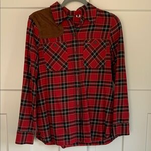 {Eddie Bauer} plaid button down